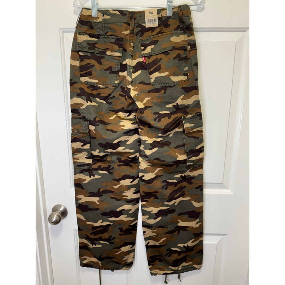 Women's Levi's Camouflage '94 Baggy Cargo Pants Size 25 - Picture 7 of 8